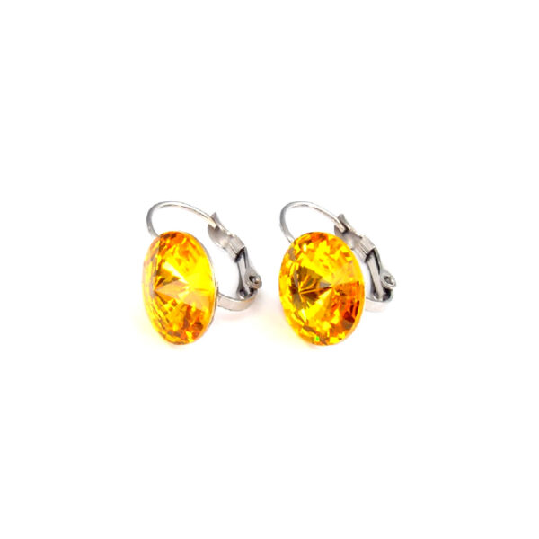 Crystal acél fülbevaló (Sunflower) - Image 2