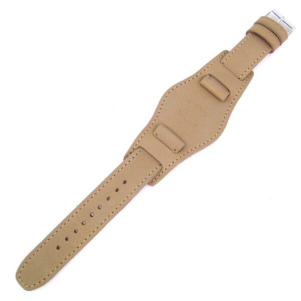 Bőr pilóta óraszíj - 18, 20, 22 mm-es, szürkésbarna