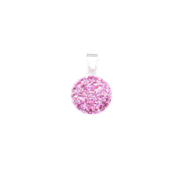Ezüst medál - Rózsaszínű - 10 mm vagy 12 mm, Korong