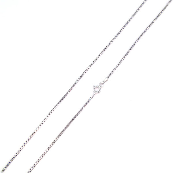 Ezüst nyaklánc - Kocka szem, 40 vagy 45 cm