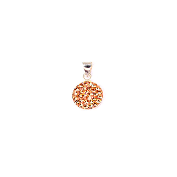 Ezüst medál - Rosegold - 12 mm, Korong