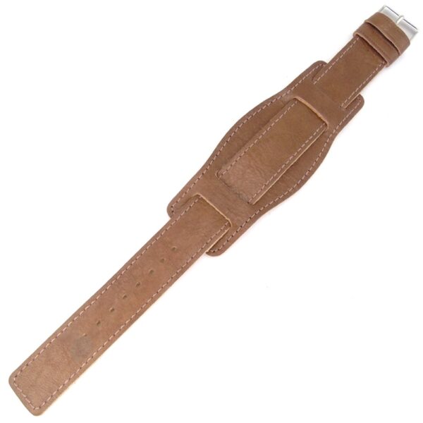 Bőr pilóta óraszíj - Fácánbarna - Átfűzős - 18, 22 mm