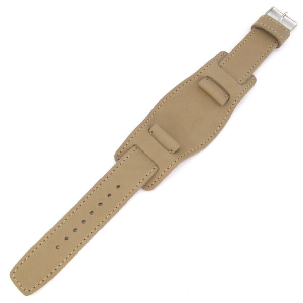 Bőr pilóta óraszíj – Dióbarna - 22 mm