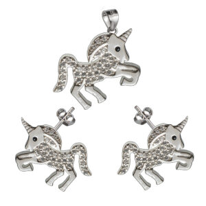 Ezüst ékszerszett - Egyszarvú