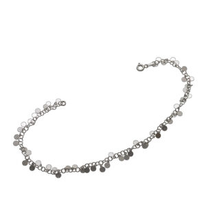 925-ös finomságú ezüst női bokalánc, ródiumozott
