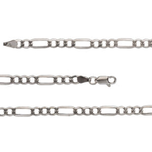 Ezüst férfi nyaklánc – Figaro – 50 cm – 6,5 mm